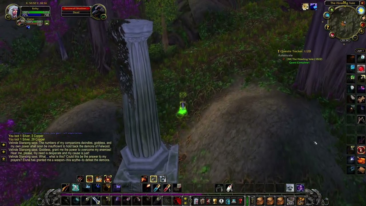 The Howling Vale (WOW classic quest)