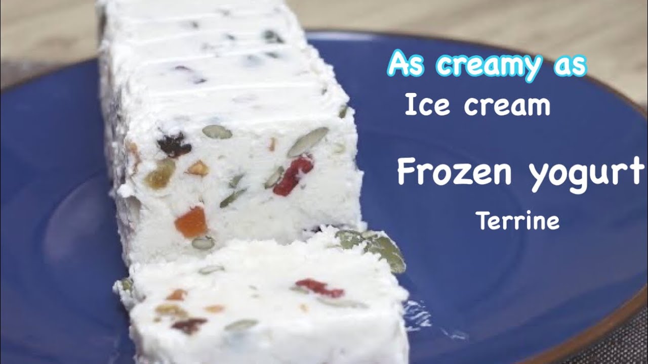 Homemade creamy dried fruits frozen Yogurt Terrine YouTube