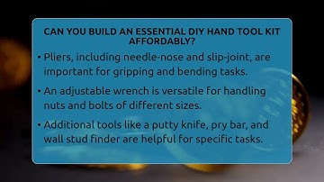 Can You Build An Essential DIY Hand Tool Kit Affordably? - LearnToDIY360.com