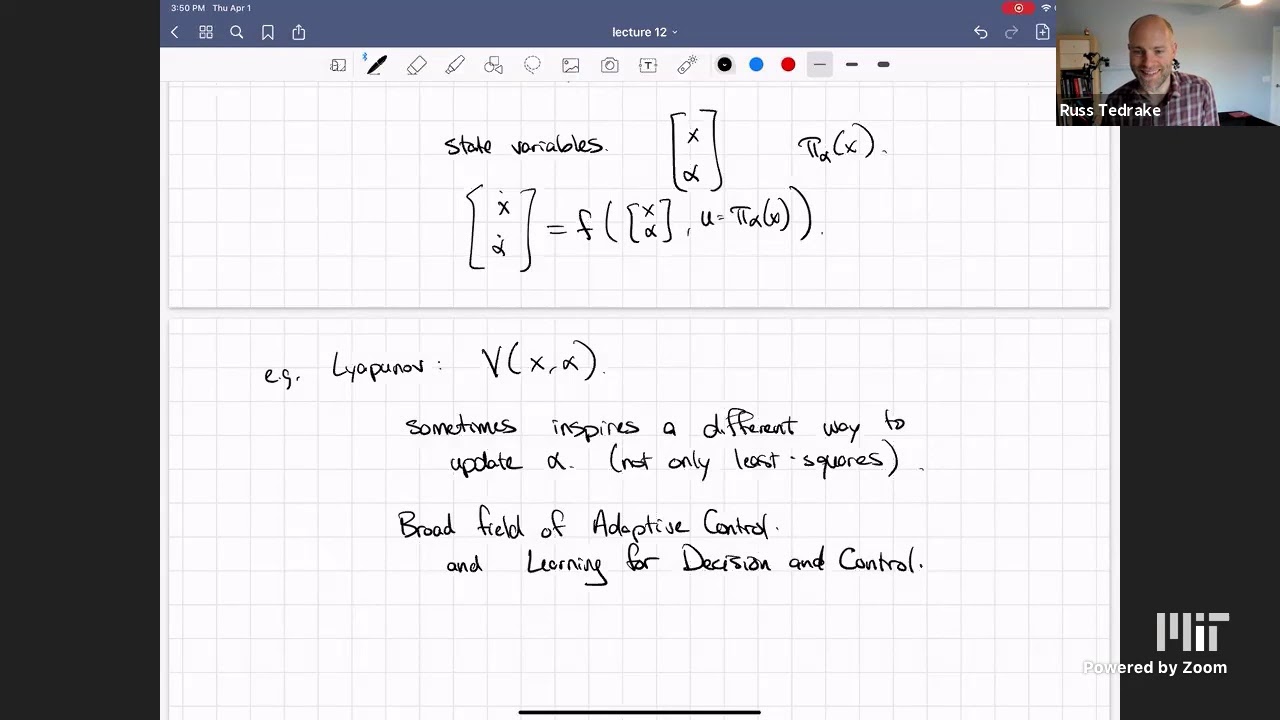 Lecture 12 (Multibody Parameter Estimation) | MIT 6.832 (Underactuated Robotics), Spring 2021