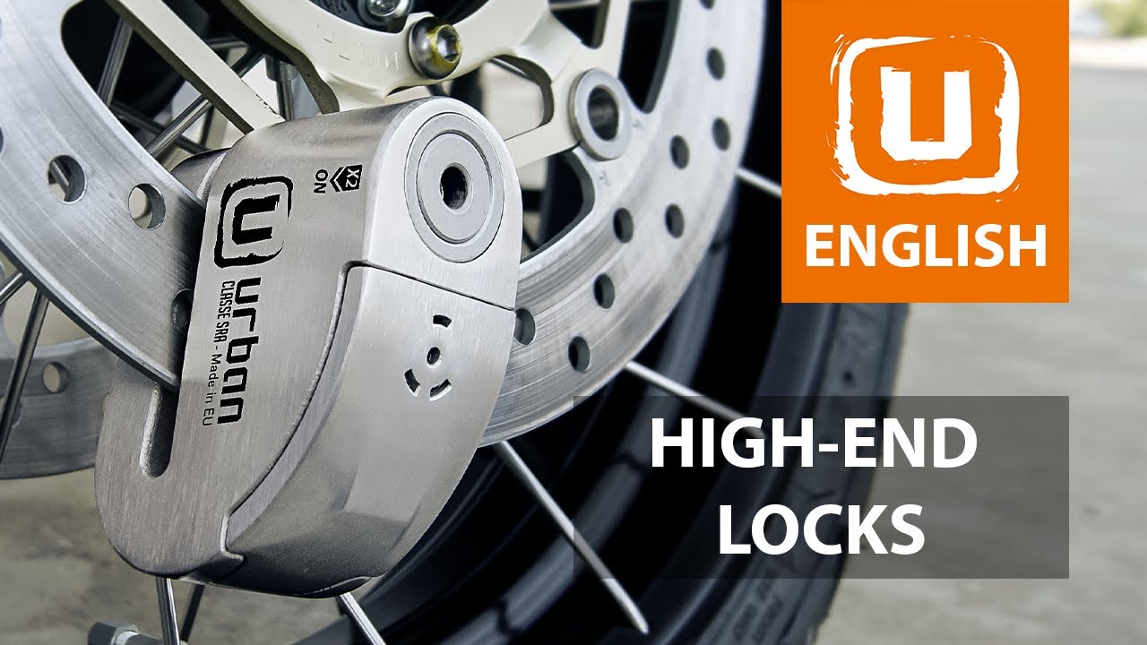 URBAN UR14S Approved Motorcycle Alarm Disc Lock, Stainless Steel