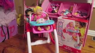 Fisher Price Little Mommy 3 In 1 High Chair Review Youtube