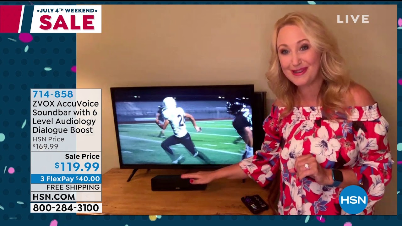 zvox accuvoice soundbar with 6 level audiology dialogue boost