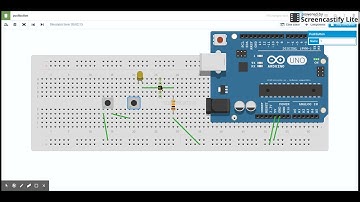 A Simulated Arduino Two Button Simulation