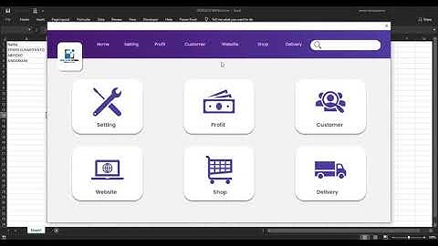 UI/UX DESAIN MENU UTAMA DAN FORM LOGIN PART FINAL | EXCEL & VBA TUTORIAL