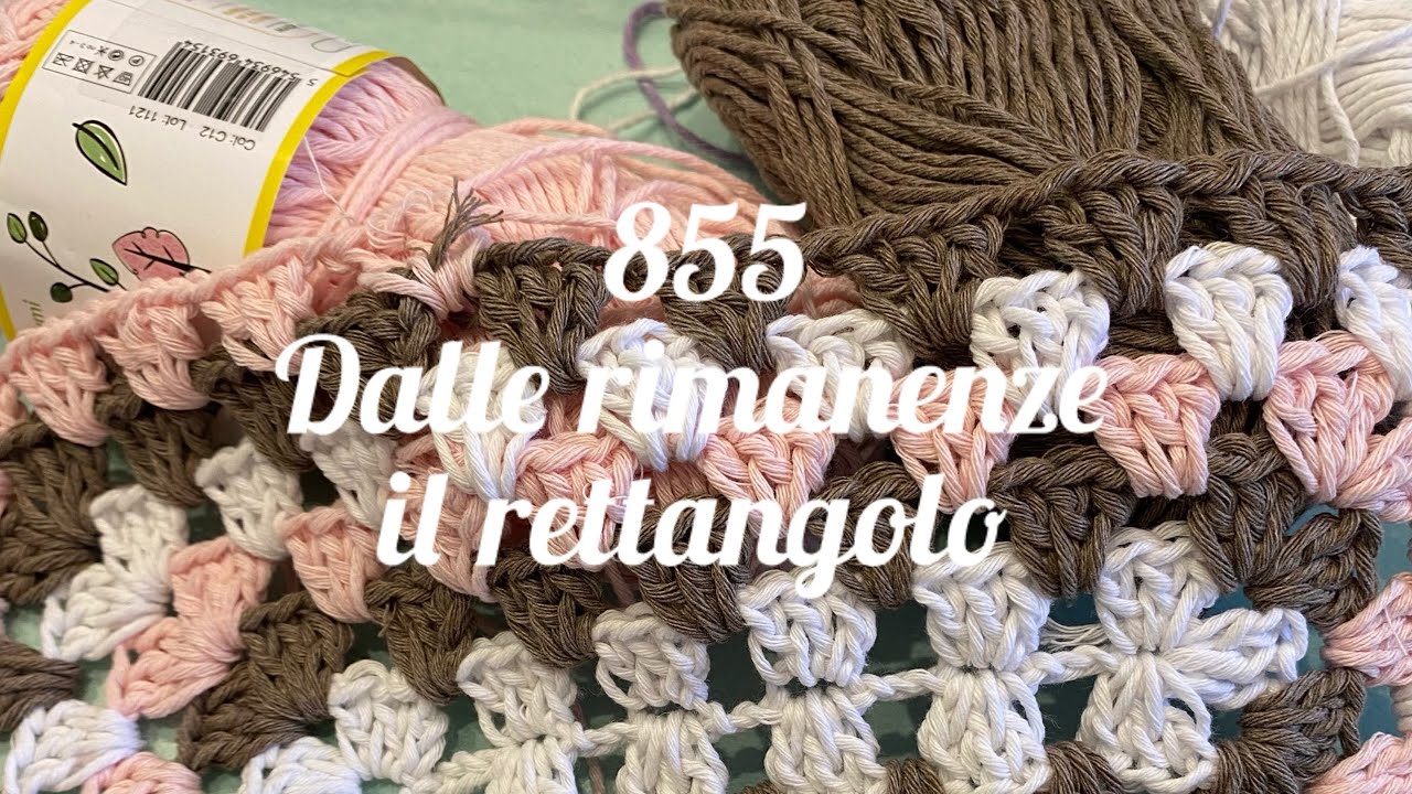 Dalle rimanenze di filati il rettangolo