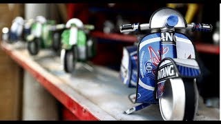 Kerajinan Miniatur Vespa Unik Dari Limbah Kaleng Bekas