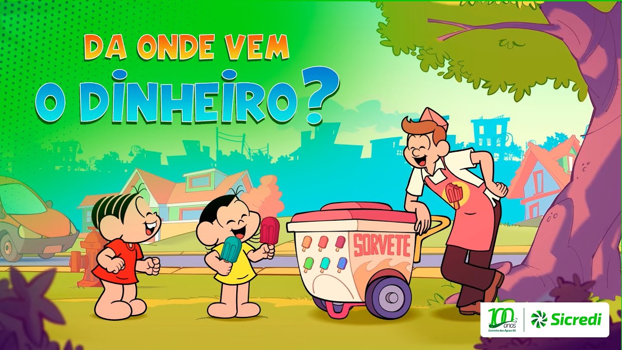 Turma de Mônica e Sicredi - Semana ENEF | Da onde vem o dinheiro? - YouTube
