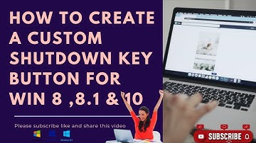 Create shutdown shortcut for Windows