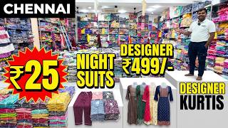 ₹25 அடுத்த Surat நம்ம Chennaiலேயே Largest Manufacturer Gulpi Tops #kurtis #wholesale #chennai#online