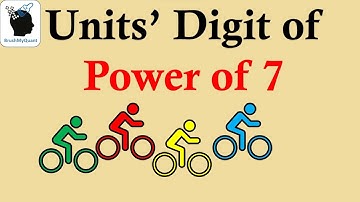 Units digit of Power of 7 using Remainders! | BrushMyQuant #unitsdigit #shortcuts
