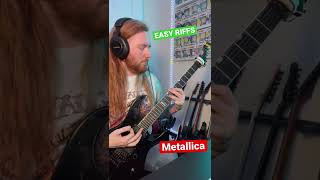 Video thumbnail of "Easy guitar riffs - Metallica - fade to black"