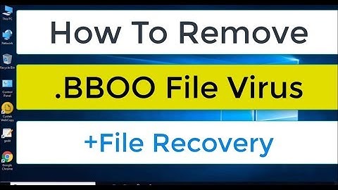 .Bboo Virus File - How to Remove and Restore Files