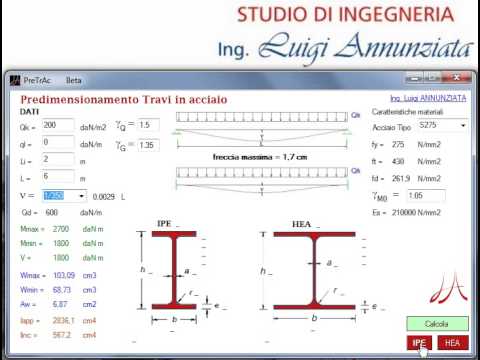 Dimensionamento travi in legno uso fiume