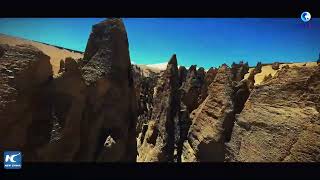 GLOBALink | Discovering Tibet with FPV drone: Qilin Canyon