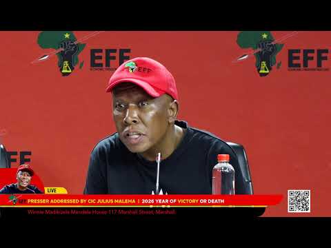 EFF Press Conference, Addressed by President, Julius Malema thumbnail