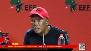 EFF Press Conference, Addressed by President, Julius Malema
