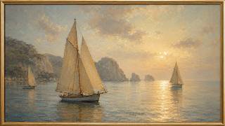 Luxury TV Screen in scenic view Classical Painting Frame Elegant TV Wallpaper screenshot 1