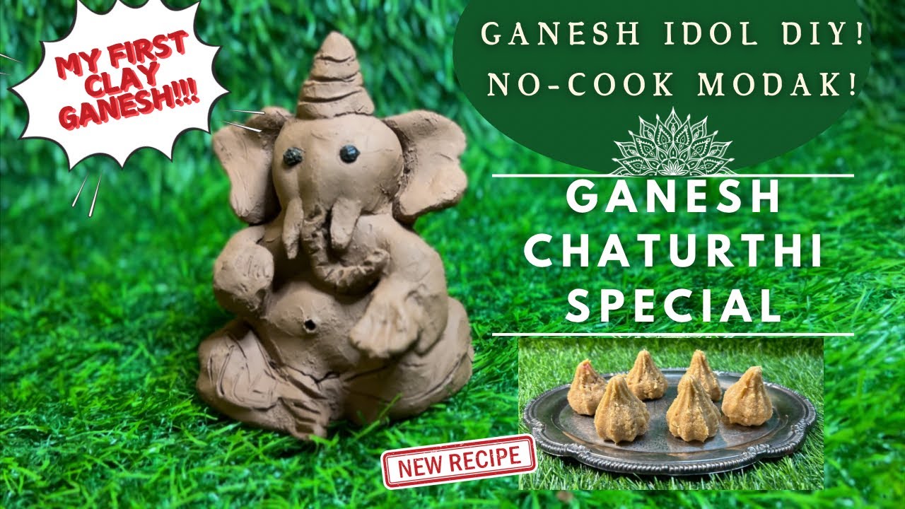 Clay Modak Eco-friendly Clay Ganesh DIY | No-Cook Modak Recipe - YouTube
