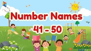 Numbers | Number Names 41 to 50 | Numbers Learning for Kids | Dr La Skool #drlaskool #41to50 #Number