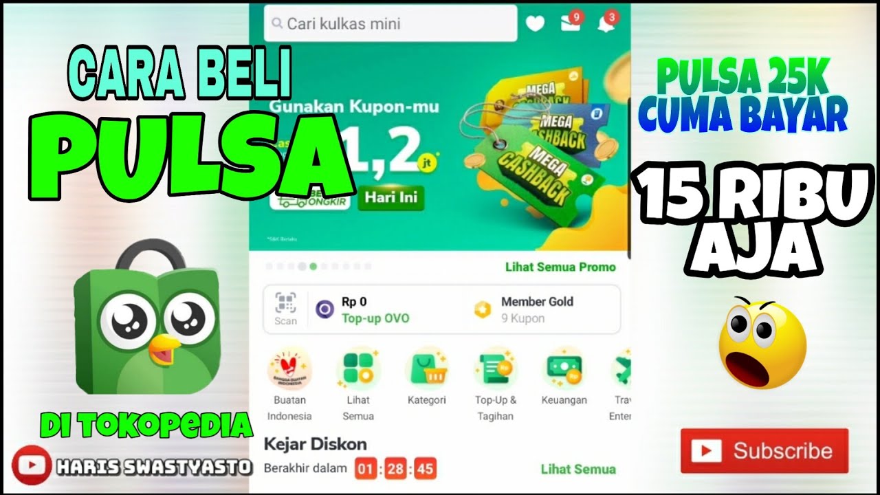 Cara membeli pulsa lewat tokopedia dengan tanpa membayar alias GRATIS. Dengan tanpa membayar atau tr. 