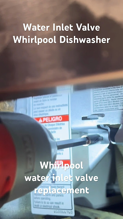 Whirlpool Dishwasher Water Inlet Valve Replacement. DIY fast and easy fix to repair your dishwasher.
