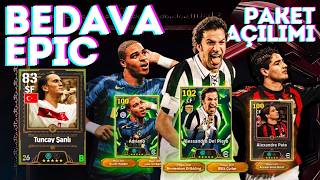 Efootball Bedava Epic Tuncay Şanlı Bombacı Del Piero, Pato Ve Adriano Paket Açılımı