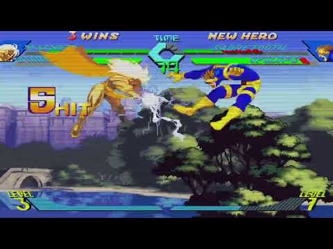 X-Men vs. Street Fighter - Magneto, Storm vs. Sabretooth, Cyclops