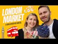 A Walk in LONDON'S BEST MARKET with MY SISTER | British English Listening Practice