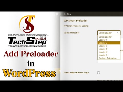 Lecture 18 | Add Preloader in WordPress | WordPress |  TechStep Sahiwal