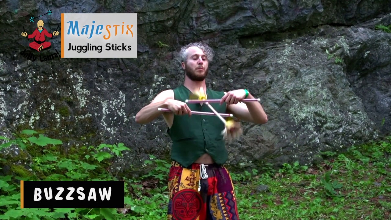 How to do the Buzzsaw and Fishtail devil sticks tricks YouTube