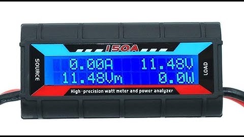 RGBZONE 150 Amps Power Analyzer, High Precision RC with Digital LCD Screen for RC - Overview