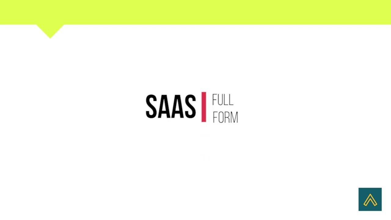 Full Form Of SAAS
