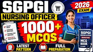 SGPGI Nursing Officer 2026 PDF Book | 1000+ MCQs, Mock Test & Practice Set Hindi #GovernmentJobs