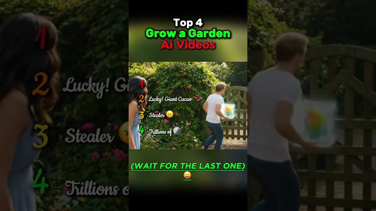 4 БЕЗУМНЫХ видео о выращивании сада с помощью ИИ! 🌱 (Ждите #4!)