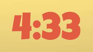 ⏰ Bold 5 Minute Classroom Countdown Visual Timer
