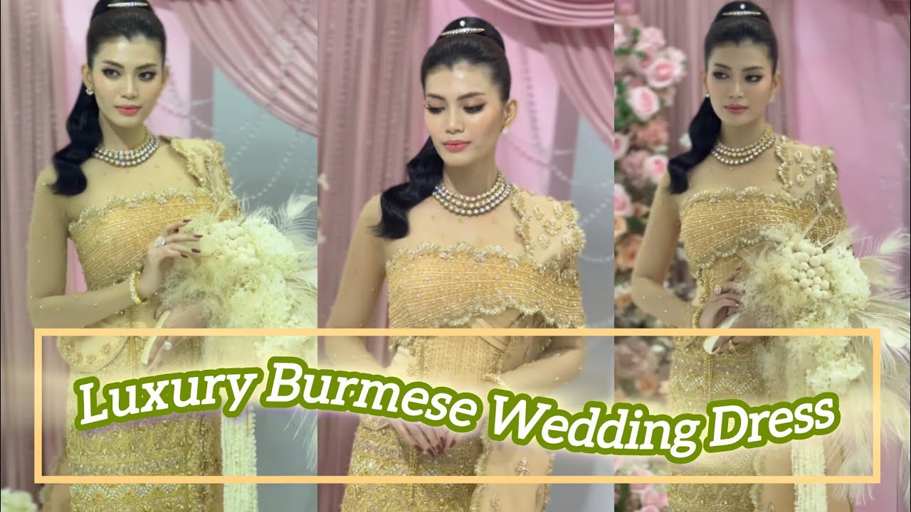 နီနီလင်းအိမ်နဲ့ လိုက်ဖက်တဲ့ သတို့သမီးထိုင်မသိမ်းဝတ်စုံအလှ 👰 |Myanmar Traditional Bridal Outfit Ideas