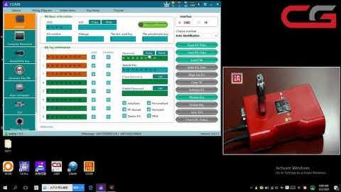How to write and reset keyless go key by CGDI MB
