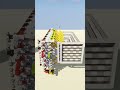 Creating a redstone display with 3 buttons! - Minecraft timelapse #timelapse #redstone #shorts