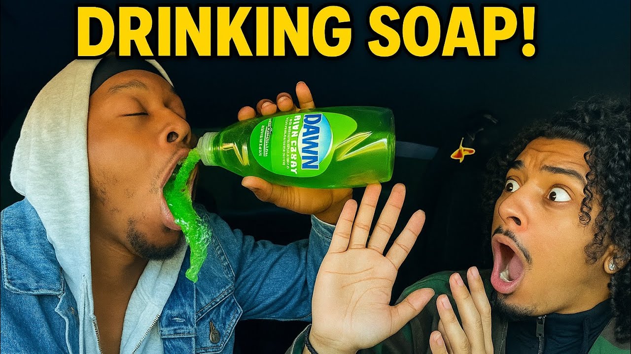 Пью средство для мытья посуды перед своим разгневанным парнем (ОЧЕНЬ УМОРИТЕЛЬНО) 😆