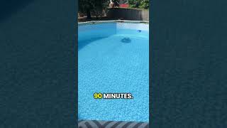If you have a pool YOU NEED THIS pool robot vacuum for cleaning the bottom! It picks up leaves,