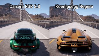 NFS Payback - Porsche 911 Carrera RSR 2.8 vs Koenigsegg Regera - Drag Race