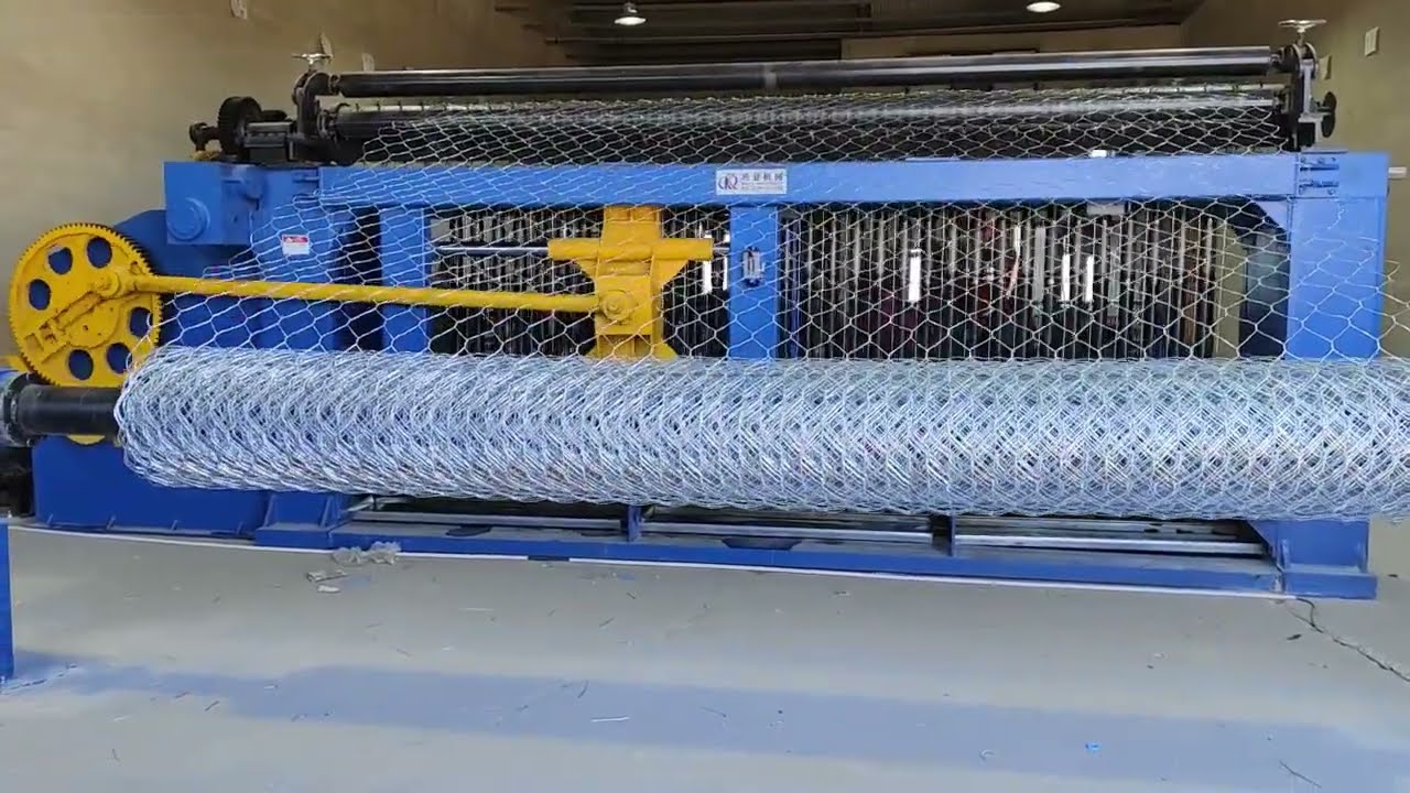 станок для изготовления габионной сетки с шестиугольной ячейкой