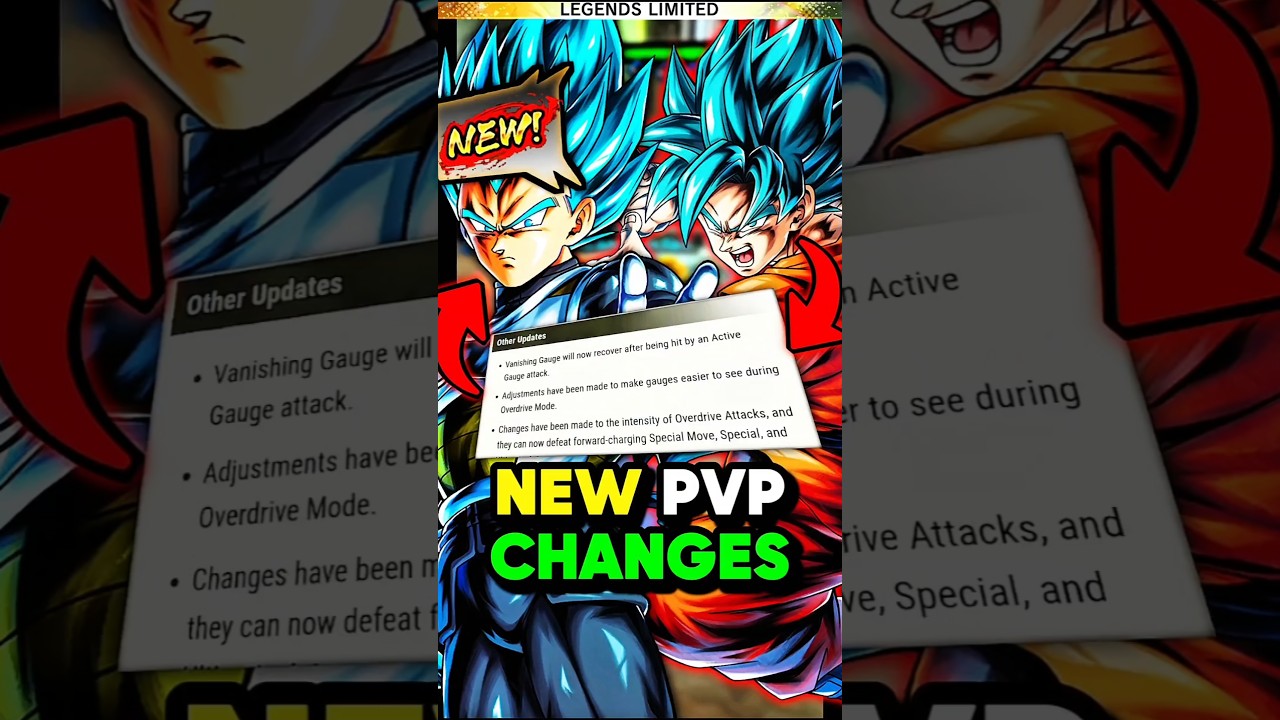 new massive PvP changes😨🔥!(Dragon Ball Legends) 