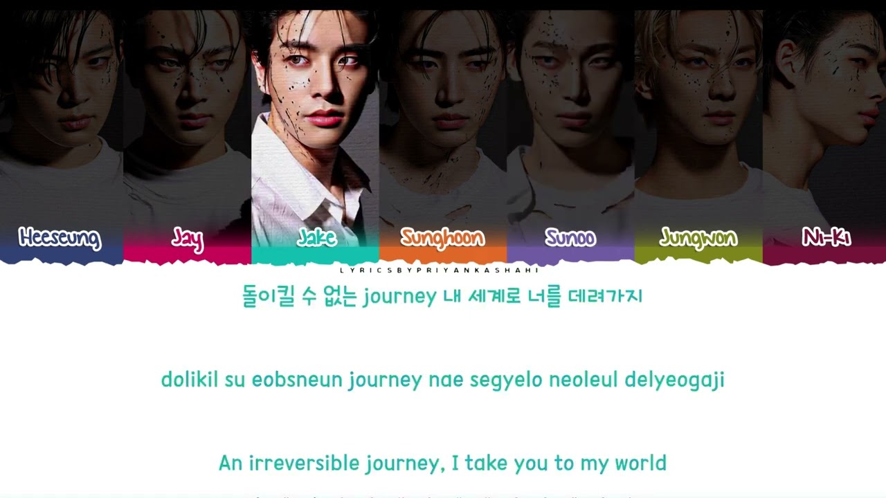 ENHYPEN 'Outside' Lyrics (엔하이픈 Outside 가사) [Color Coded Han_Rom_Eng] | Outside color codede lyrics