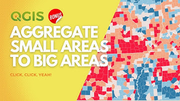 Add up data from small areas to big areas in QGIS