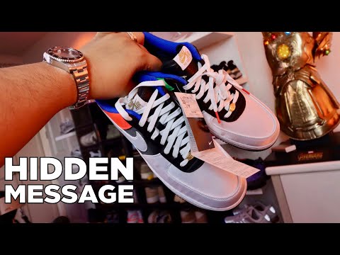 送関込 NIKE AIR FORCE 1 HIDDEN MESSAGE 26〜30㎝ THIS AIR FORCE 1 HAS A SECRET MESSAGE - YouTube