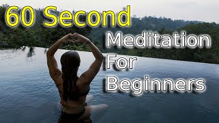 60 Second Guided Meditation For Beginners #shorts