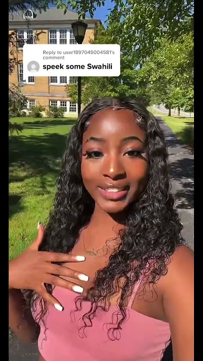 American Girl Speaking Swahili‼️ #kenya #swahili #language #giveityourbestshort #gracemagerz