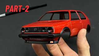 Building A Fujimi Vw F Mk-2 Gti How To Polishing A 124 Scalemodel